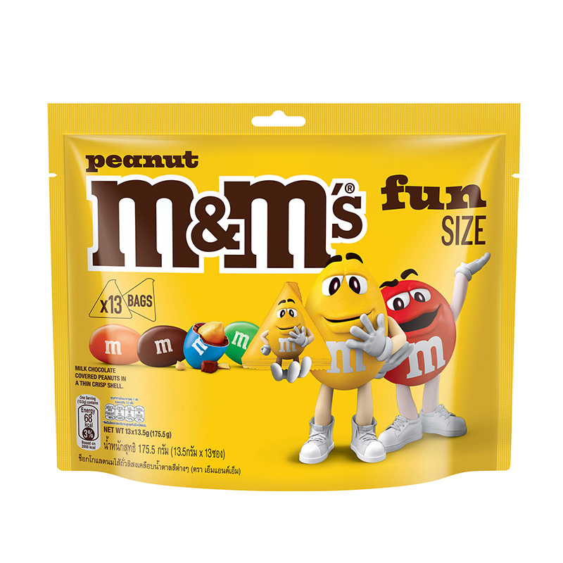Peanut Butter Assorted M&M Chocolate Covered Peanut, 180g