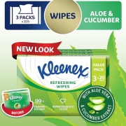 Refreshing Wet Wipes 3X20Sheets