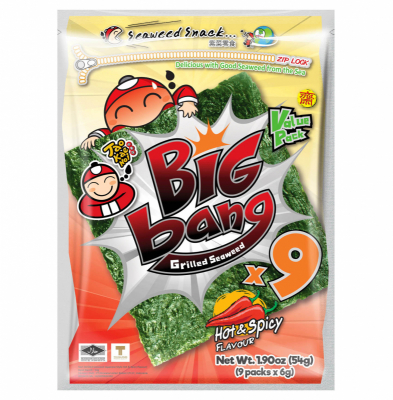 Big Bang Seaweed - Hot & Spicy 9sX6g